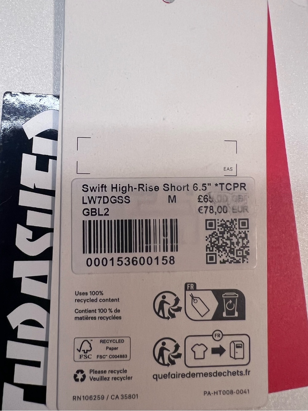 #532 NWT Lululemon Team Canada Swift HR Short 6.5” Graphic Multi M - Picture 7 of 7